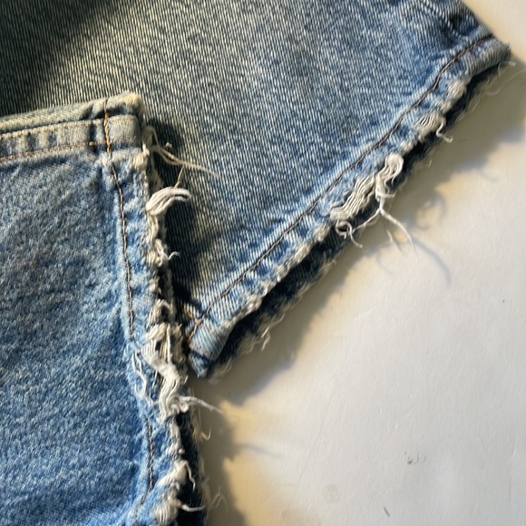 TOPSHOP Button Fly Ripped Dad Jeans size 26x30 - Picture 8 of 8